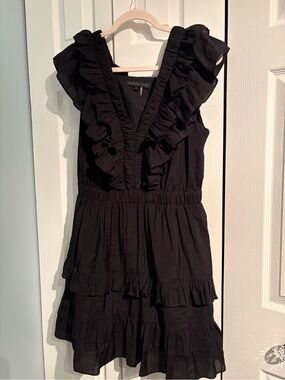 Endless Rose Black Ruffle Mini Dress